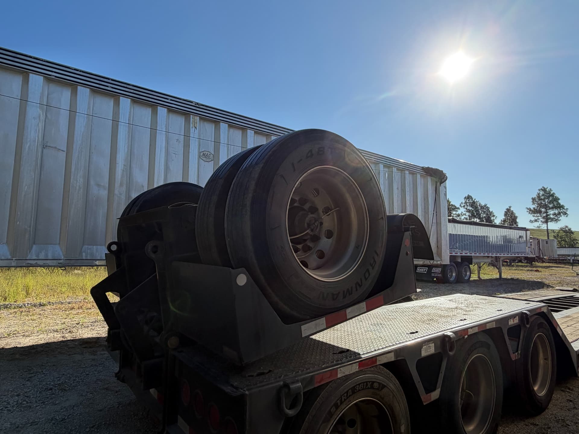 2024 Globe 4' x 102" Flip Axle 55 Ton Lowboy Trailer