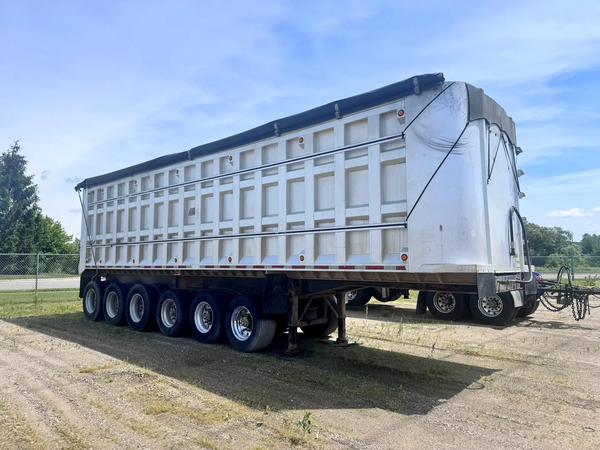 1996 J&B 6-Axle Aluminum Dump Trailer