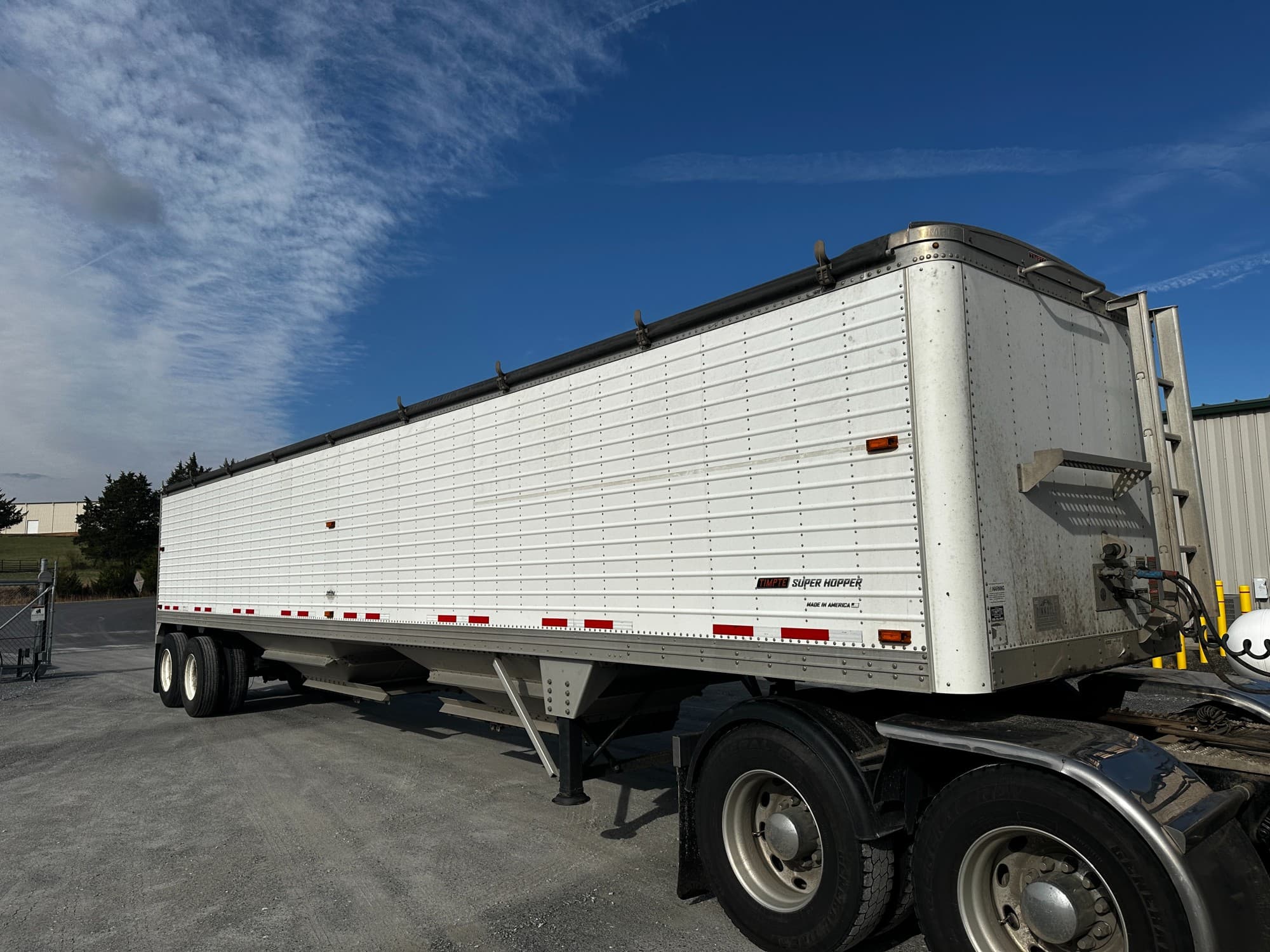 2021 Timpte 42' x 96" x 78" White Hopper Bottom Trailer