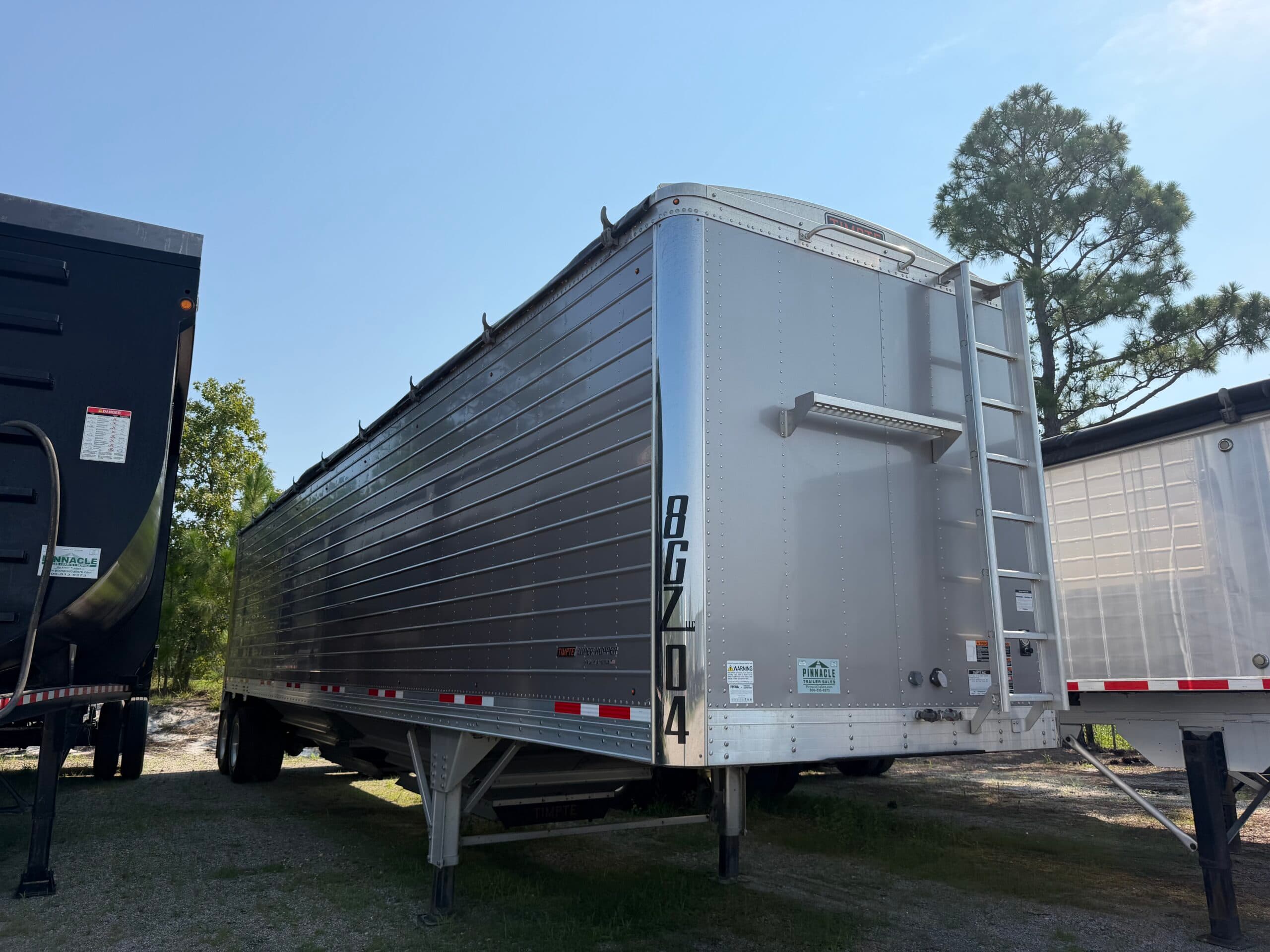 2025 Timpte 43ft x 102in Platinum Silver Hopper Bottom Trailer