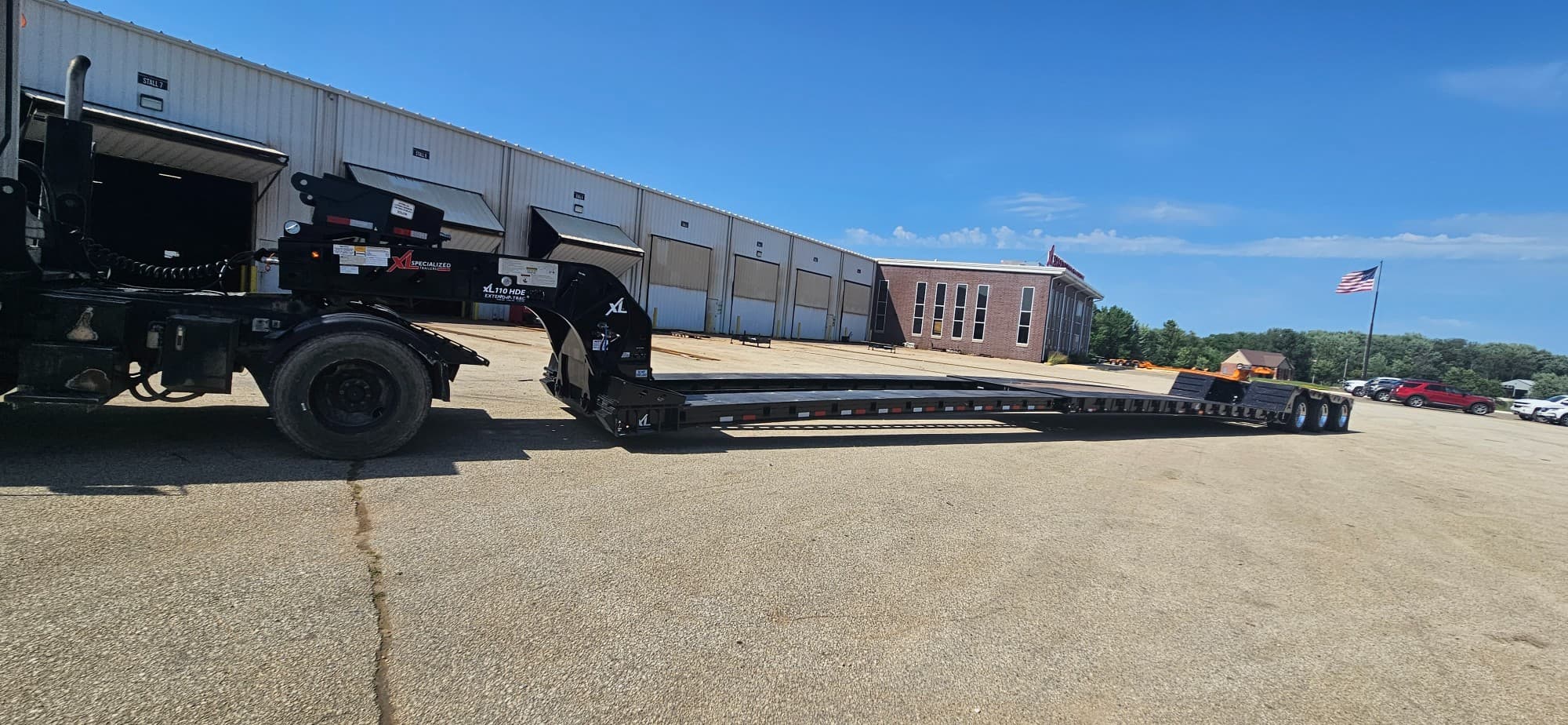 2028 XL Specialized 54'4" x 102" 55 Ton Hydraulic RGN Extendable Mini Deck Lowboy