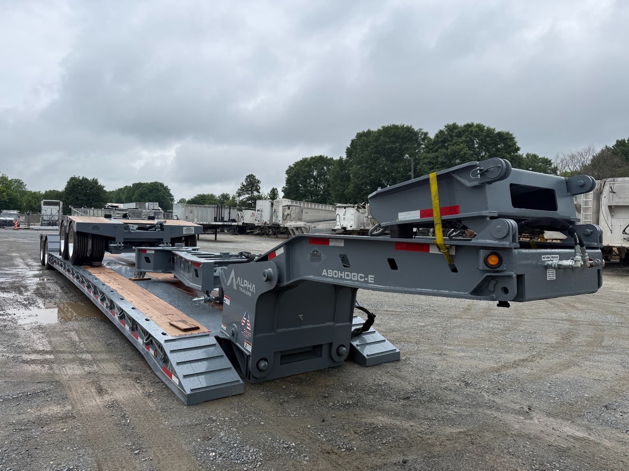 2027 Alpha HD 53' x 102" 45 Ton HRGN Extendable Lowboy Trailer