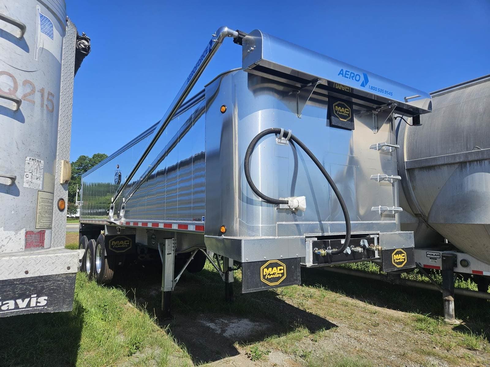 2027 MAC 28 ft Frame End Dump Trailer - Tri Axle, Aluminum, Air Ride