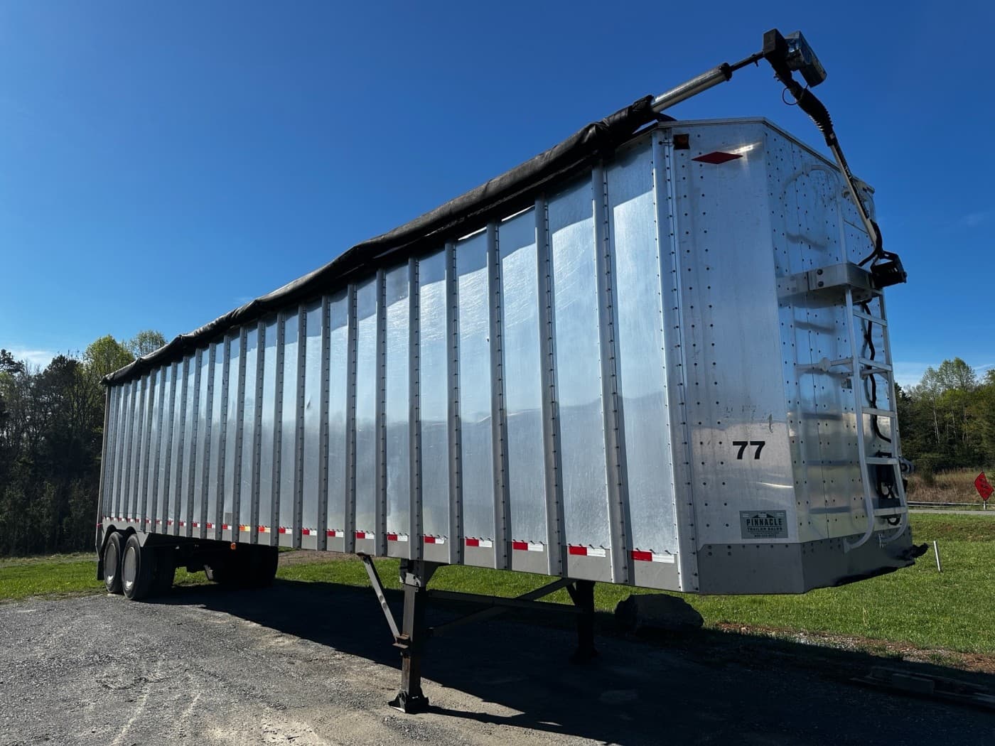 2020 ITI 45ft x 102in Open Top Chip Trailer Electric Tarp