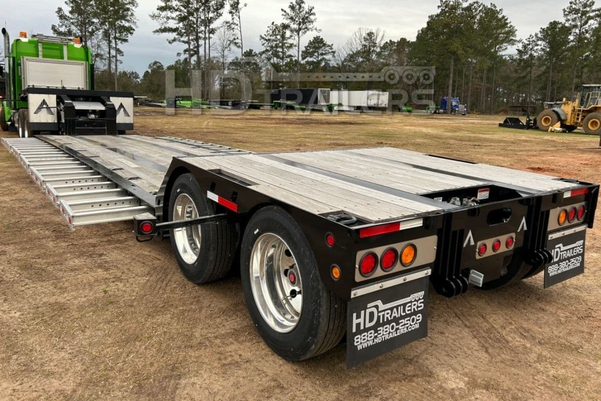 2024 Alpha HD 40 Ton Mechanical Gooseneck Lowboy with Aluminum Pullouts 18" LDH