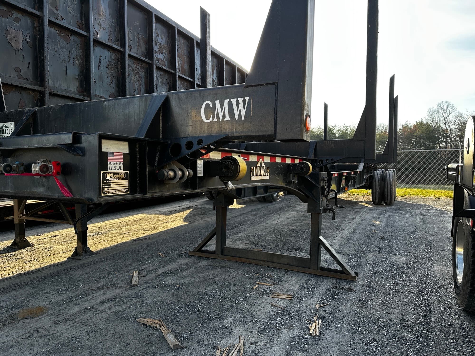 2022 McLendon 42ft x 102in x 13ft Recessed Center Log Trailer