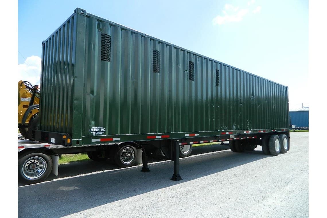 Custom Built Container Closed Top Chip Trailer