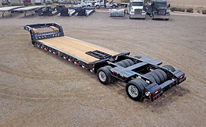 2026 XL Specialized 90MGX 16 Tire Expando Lowboy Trunnion Trailer