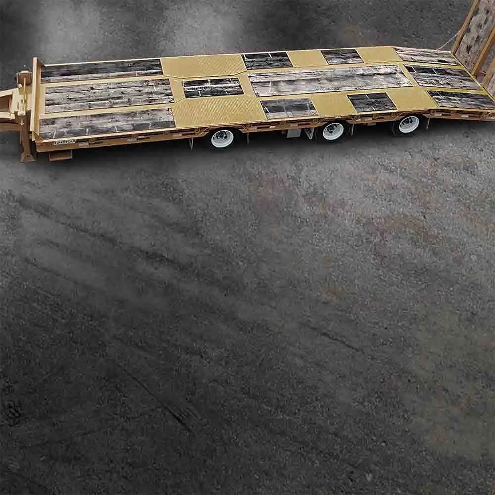 Loadstar Trailers Heavy Tag Trailer Deck Hardwood and Checker Plate Options