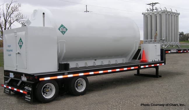 FT-50-2 NN-TT tender trailer mounted with cryogenic equipment