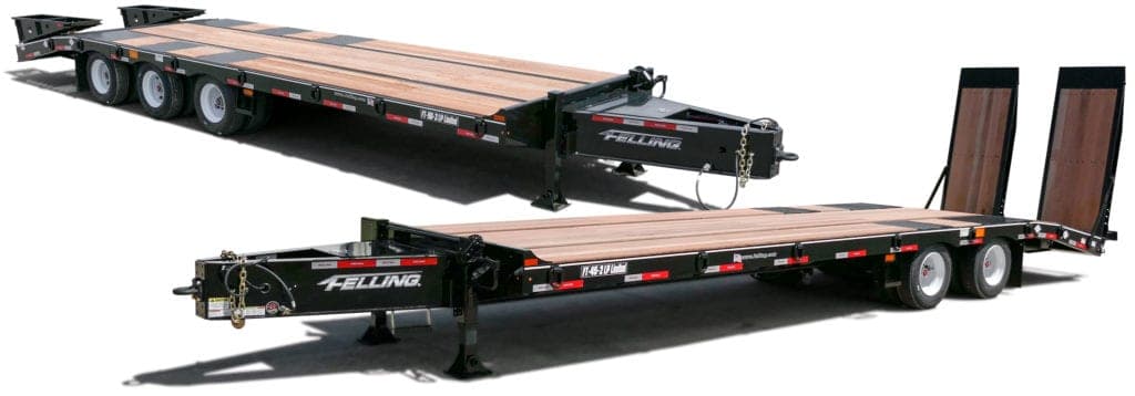 Two limited Low Pro deck over equipment trailers models 125313NTU, 125315NTU.