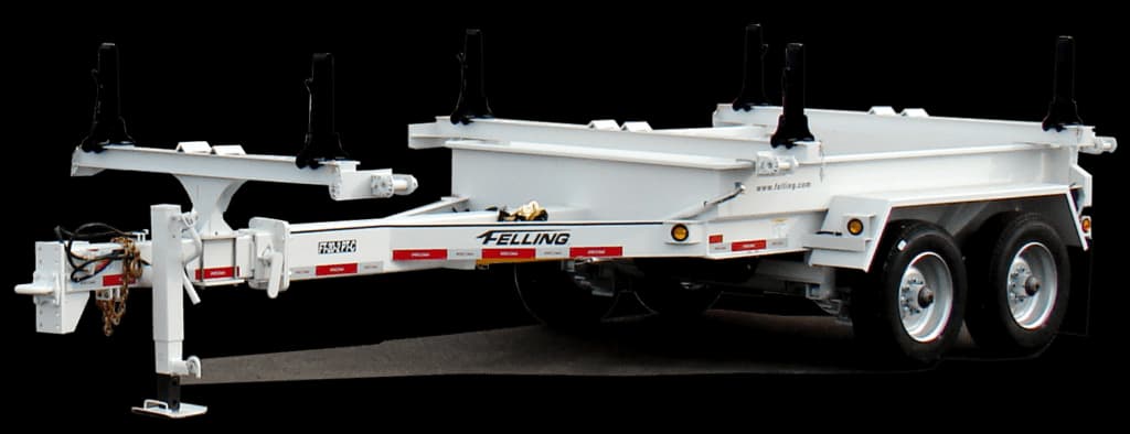 FT-15 UPT-C - 100784MRR -Utility Pole Cargo Trailers in white