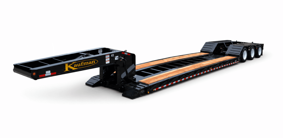 55 Ton Detachable Gooseneck Air Ride Trailer (18") - Deluxe trailer