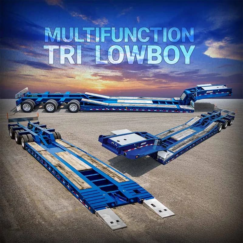 Loadstar Trailers Multifunction Tri Lowboy Trailer