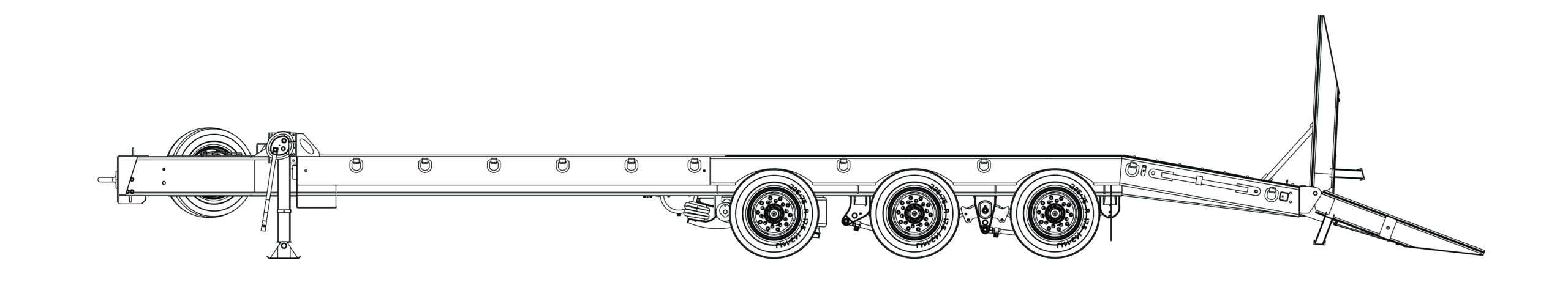 30 Ton Tag-A-Long Trailers Globe Trailer