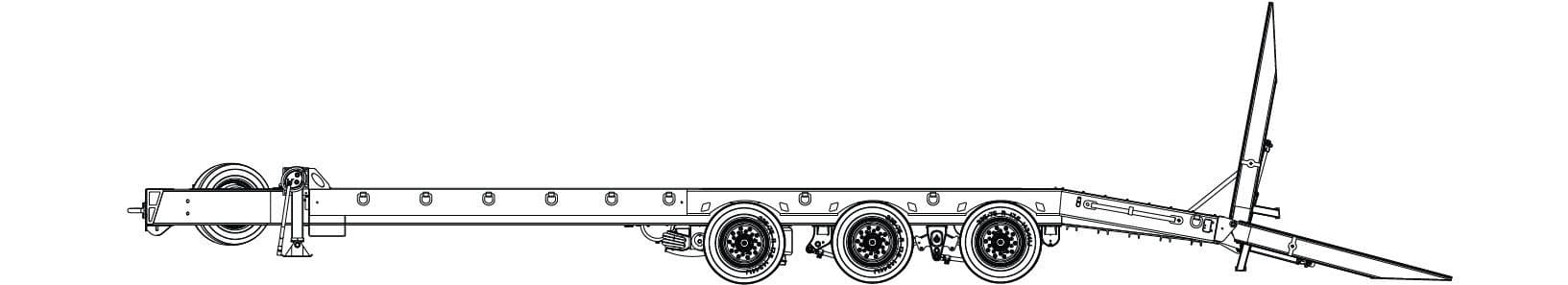 30 Ton Tag-A-Long Trailers Globe Trailer