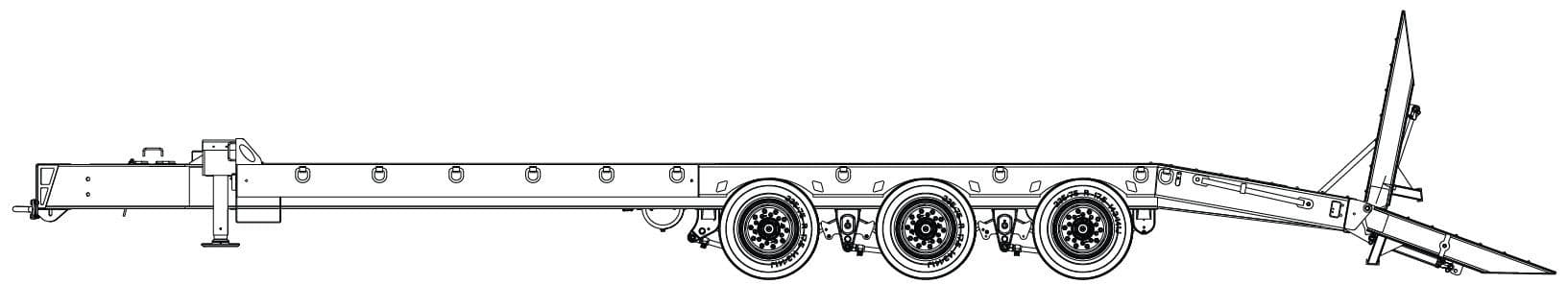 30 Ton Tag-A-Long Trailers Globe Trailer