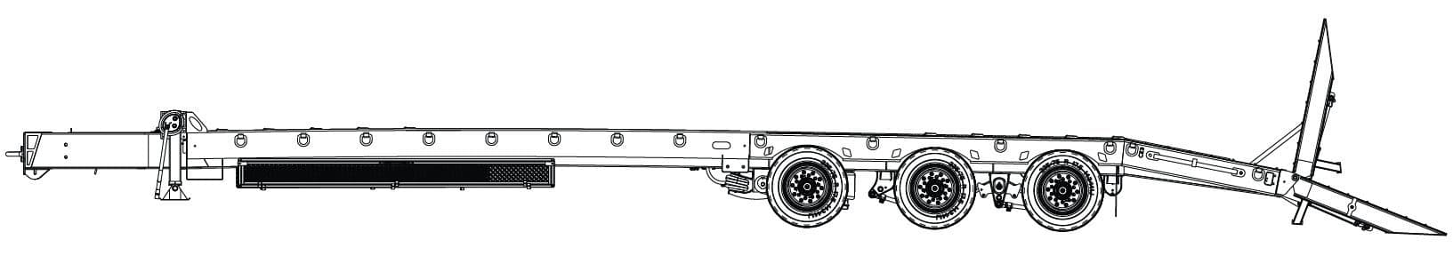 30 Ton Tag-A-Long Trailers Globe Trailer