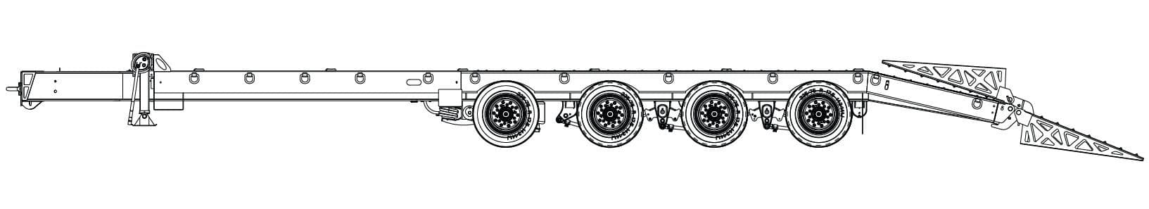 30 Ton Tag-A-Long Trailers Globe Trailer