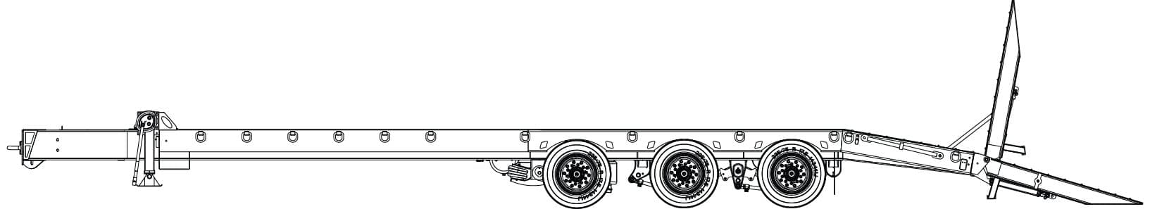 30 Ton Tag-A-Long Trailers Globe Trailer