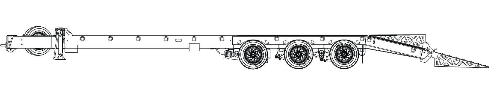 30 Ton Tag-A-Long Trailers Globe Trailer