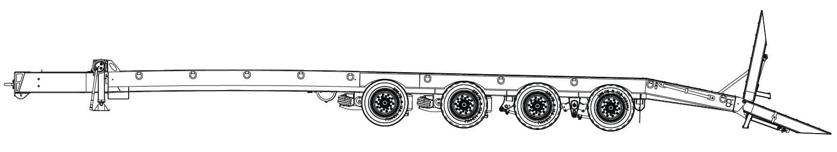 30 Ton Tag-A-Long Trailers Globe Trailer