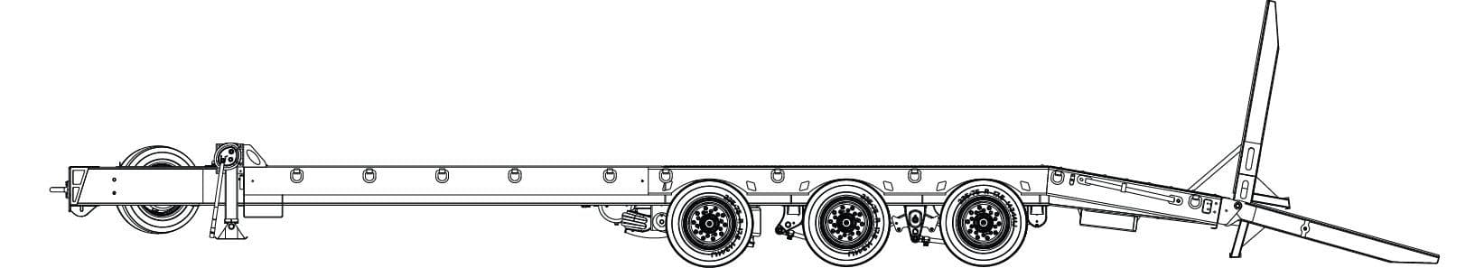 30 Ton Tag-A-Long Trailers Globe Trailer