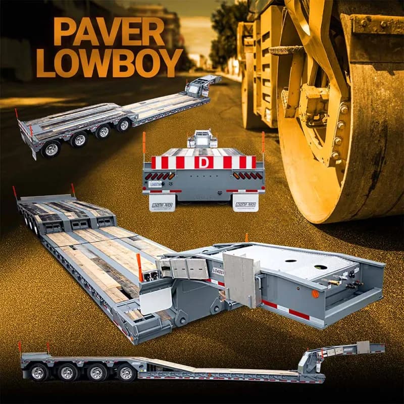 Loadstar Trailers Paver Lowboy Trailer