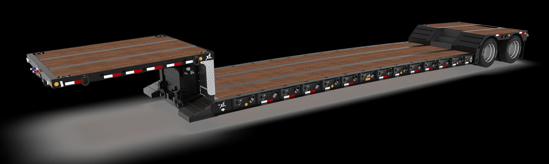 XL Mechanical Full-width Gooseneck trailer
