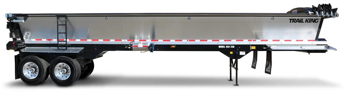 Trail King Live Bottom Dump Trailer: heavy-duty hauling equipment for global shipping