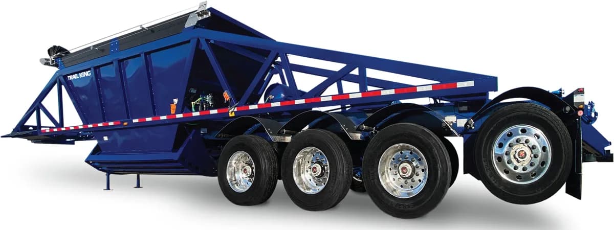 Trail King Bottom Dump Trailer: heavy-duty hauling equipment for global shipping