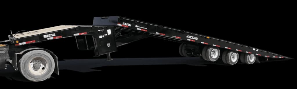 Construction Semi Trailer with tilt slide axle