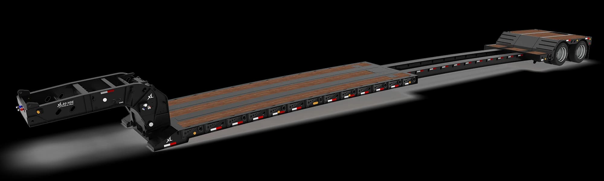XL Hydraulic Detachable Extendable trailer