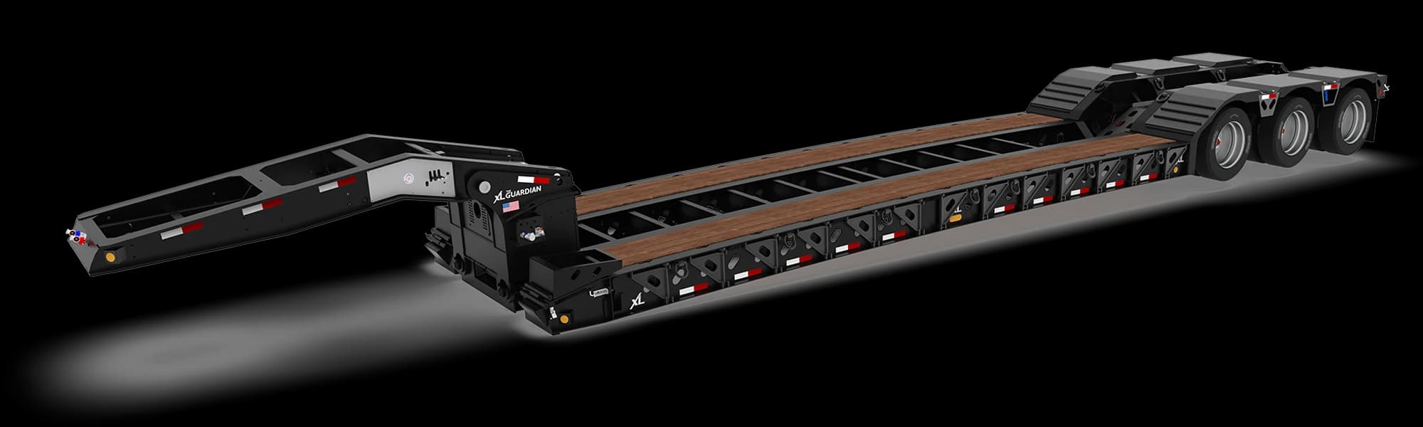 XL Low-Profile Hydraulic Detachable Gooseneck trailer