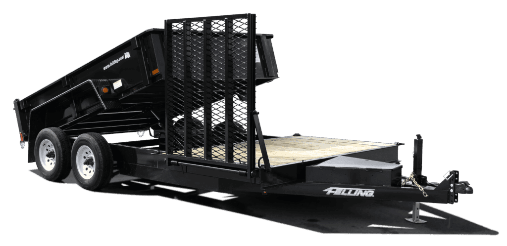 dump trailer with front deck