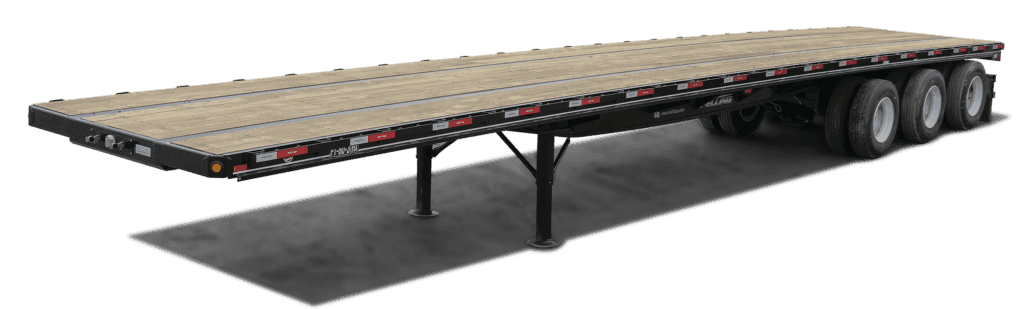 High flatbed trailer for commercial use