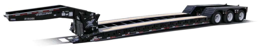 Hydraulic detach commercial trailers