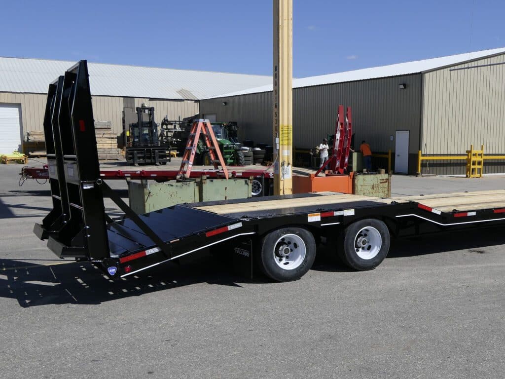 double drop heavy load trailer