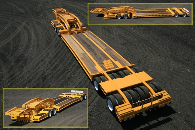 60 Ton 10 Foot Wide 7-Axel Trailer