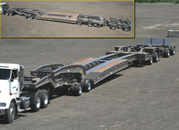 Cozad 80-85 Ton 9-Axle Stretch Deck Booster Trailer