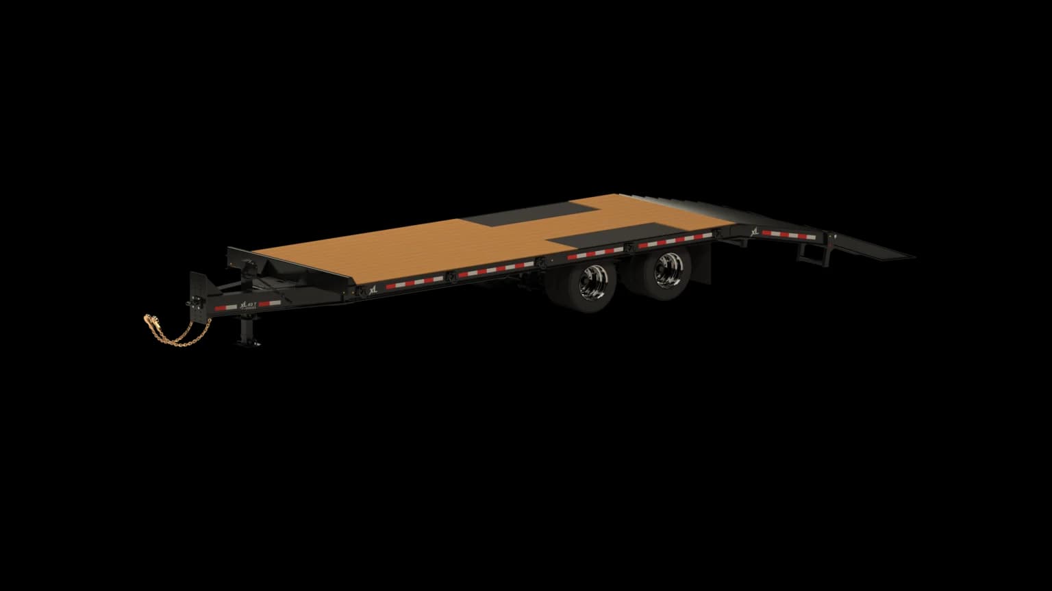 Rendering of XL Tag trailer, aerial front road side view