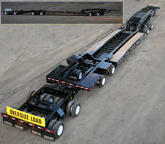 Cozad 80 Ton Triple 16 Booster Trailer