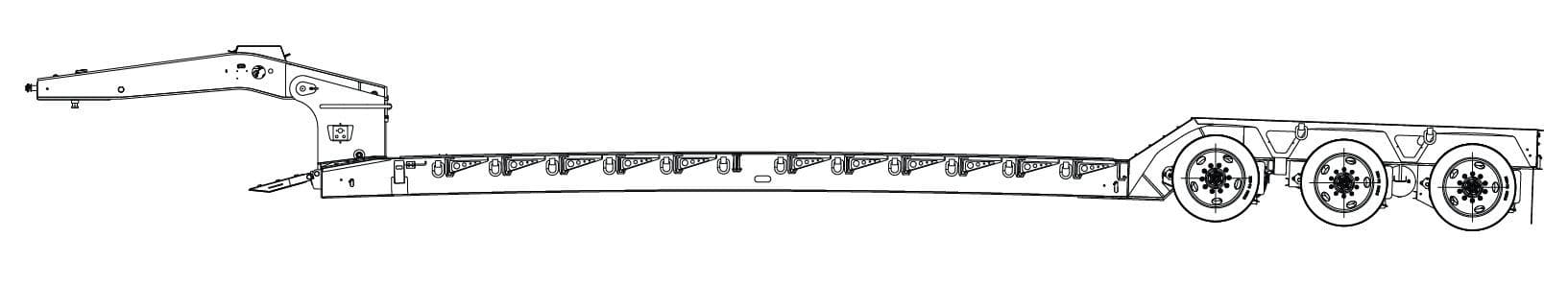 50-55 Ton Lowboys Standard Globe Trailer