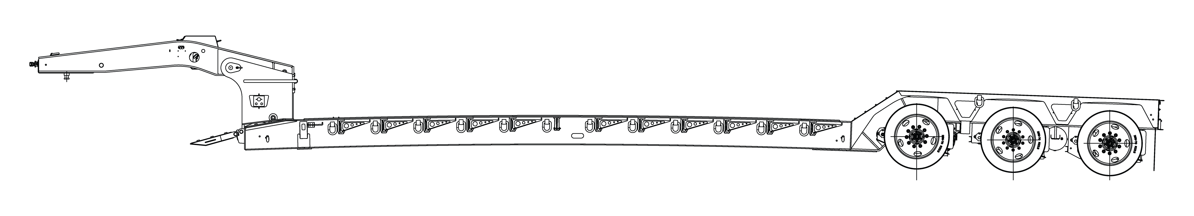 50-55 Ton Lowboys Standard Globe Trailer