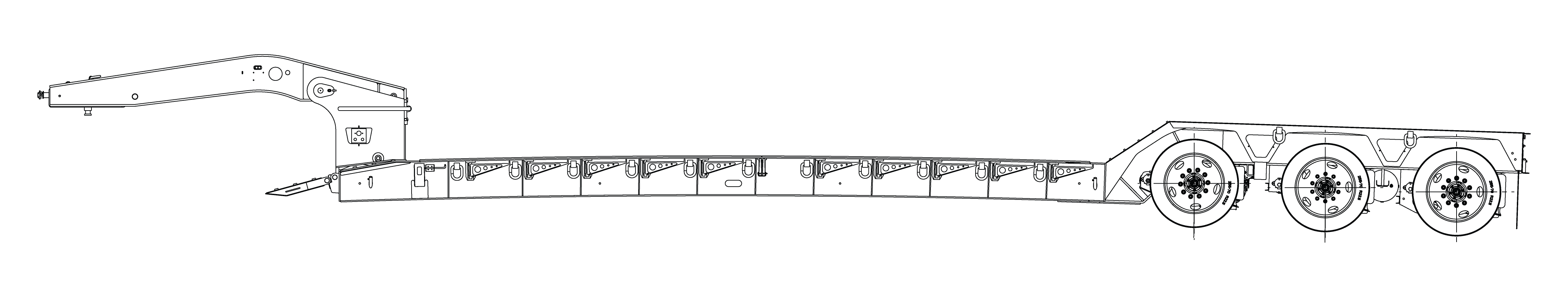 50-55 Ton Lowboys Standard Globe Trailer