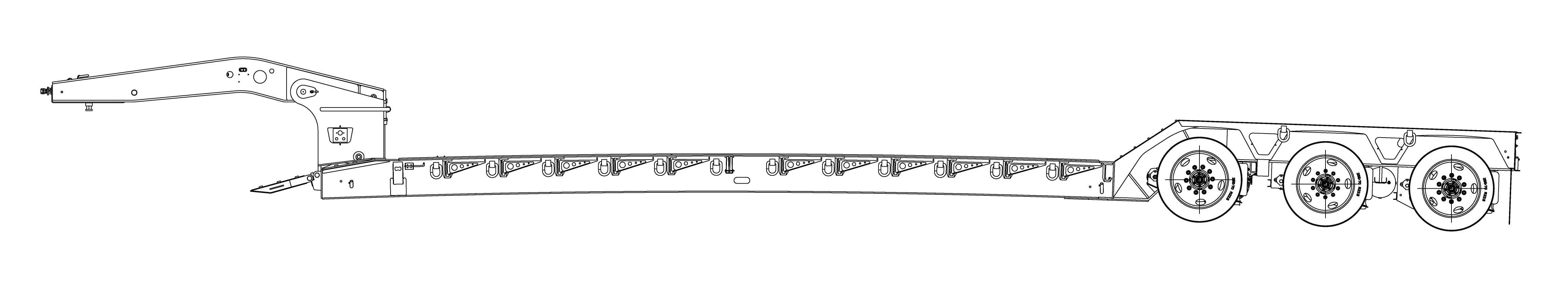 50-55 Ton Lowboys Standard Globe Trailer