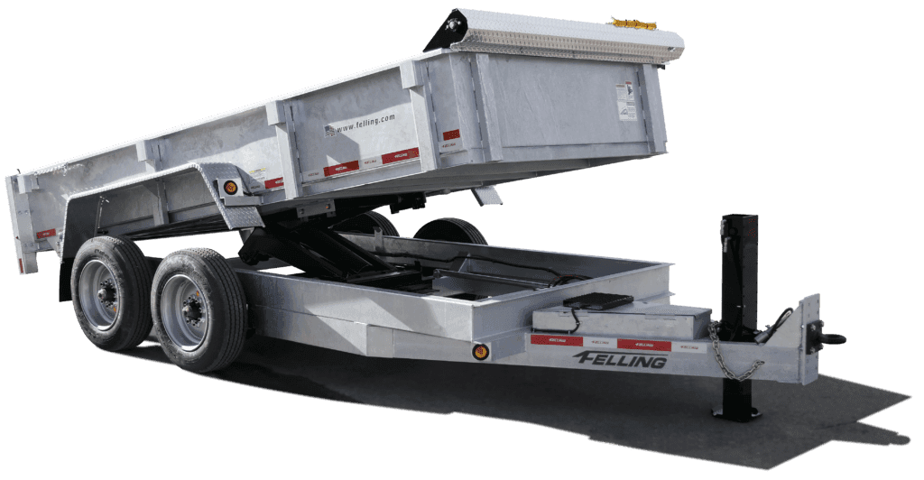 FT-16DT-HD - 129928GKK - drop deck dump trailer