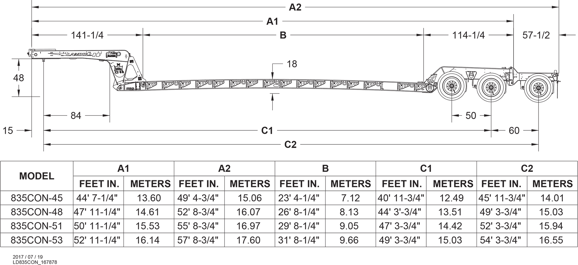 835 Detachable Trailer trailer