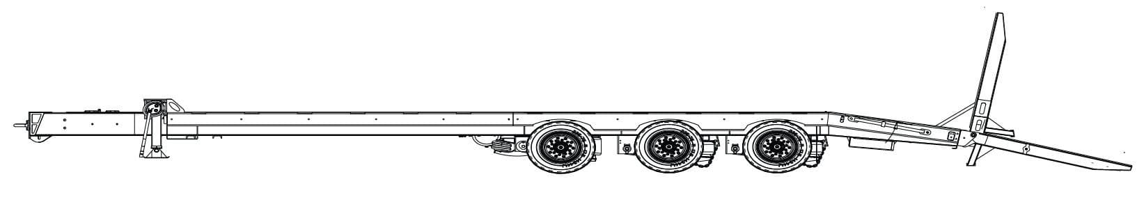 25 Ton Tag-A-Long Trailers Globe Trailer