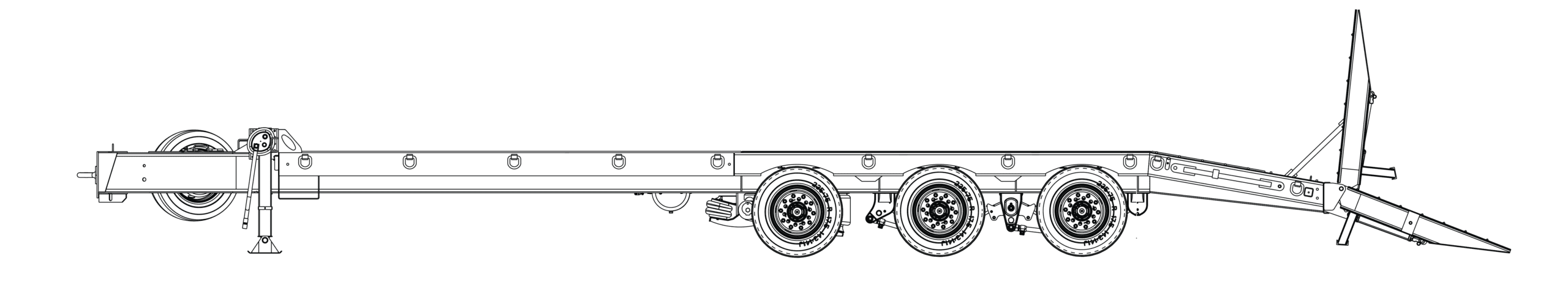 25 Ton Tag-A-Long Trailers Globe Trailer